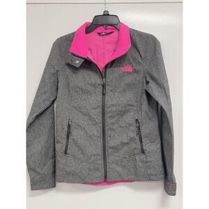 North Face Womens Gray Calentito Jacket Sz M Wind Rain Resistant 0030